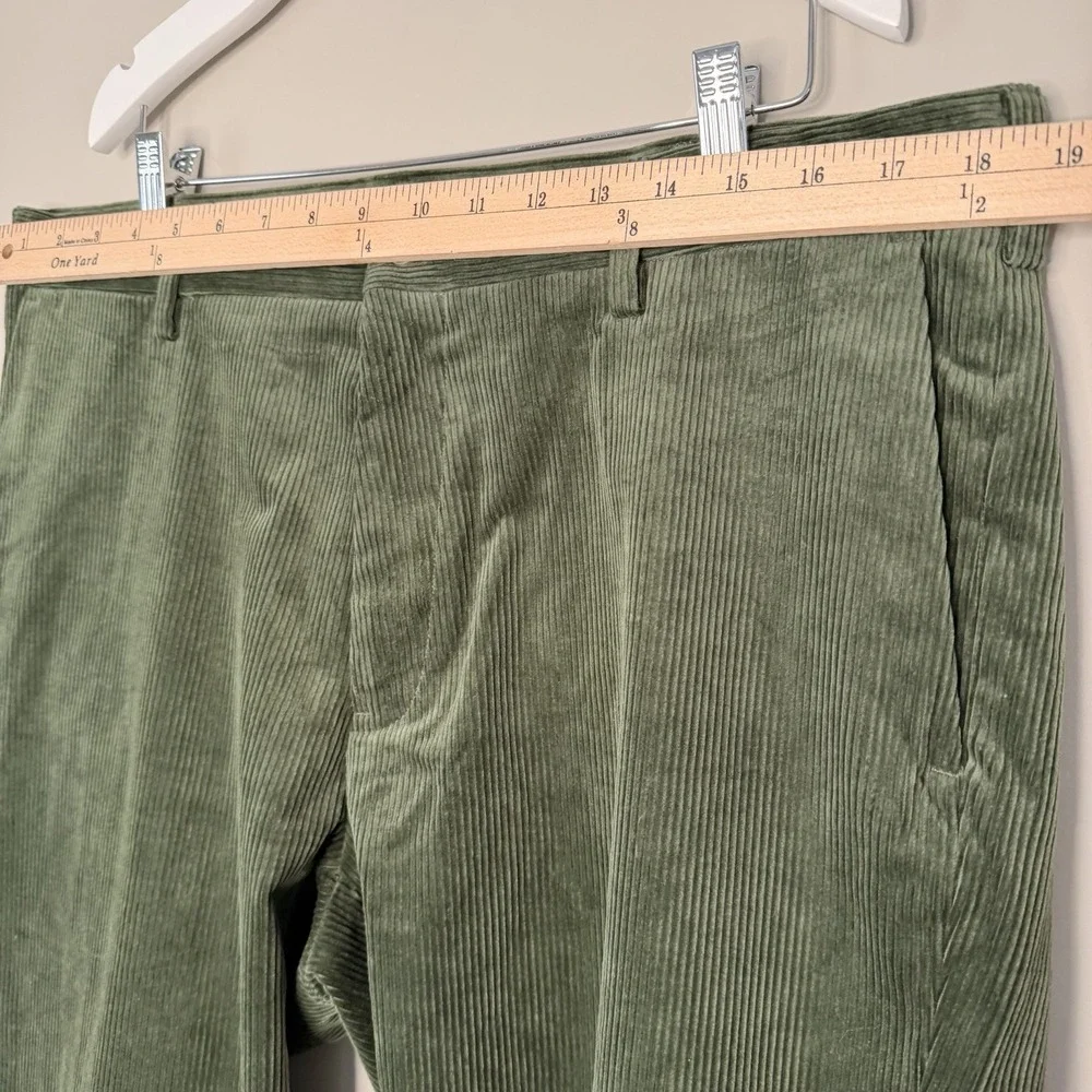 Vintage Polo Ralph Lauren Men's Olive Green Corduroy Classic Fit Pants 36X32 90s